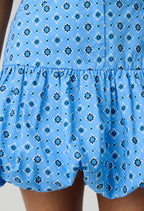 Sunebis Print Dark Blue Skirt