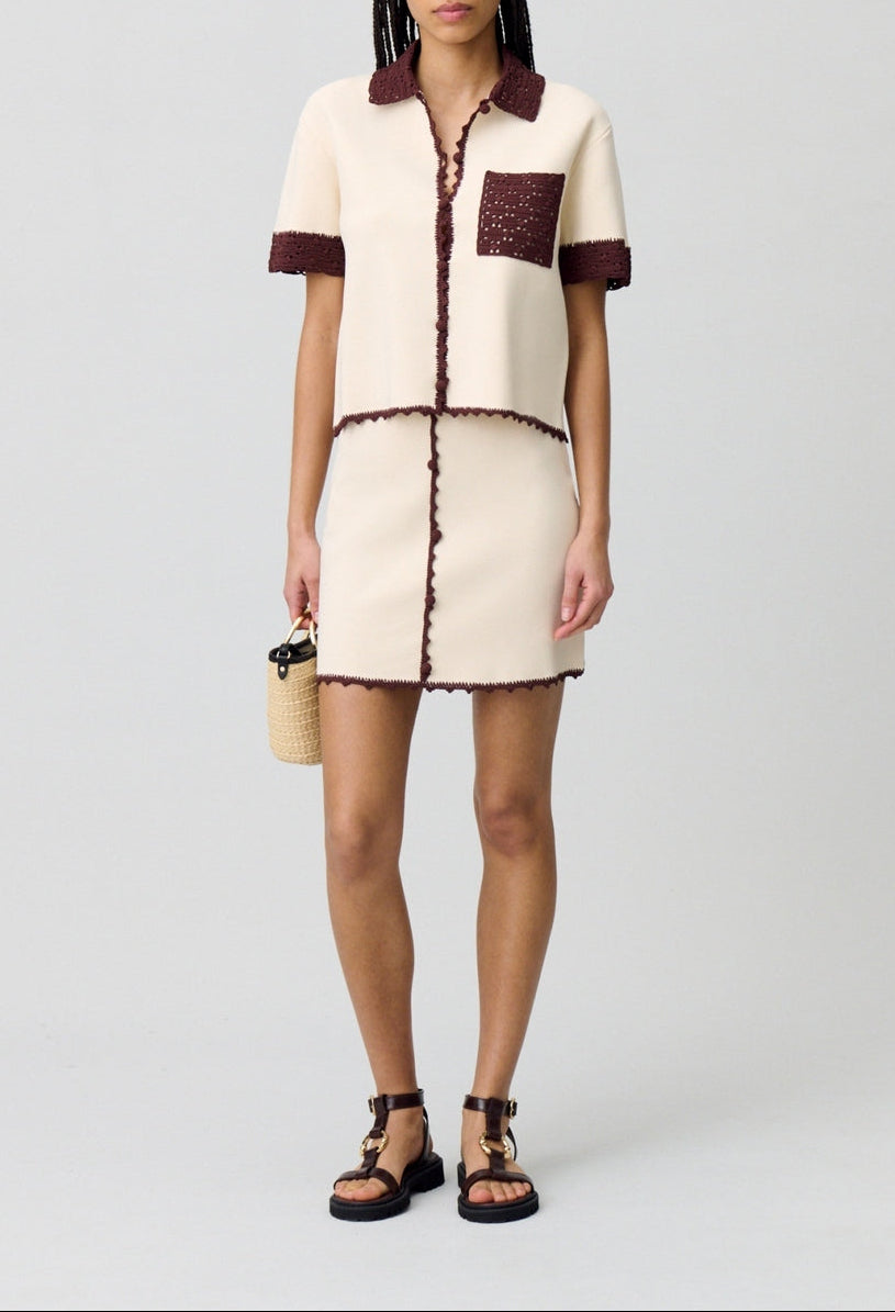 Mimi Ecru Skirt