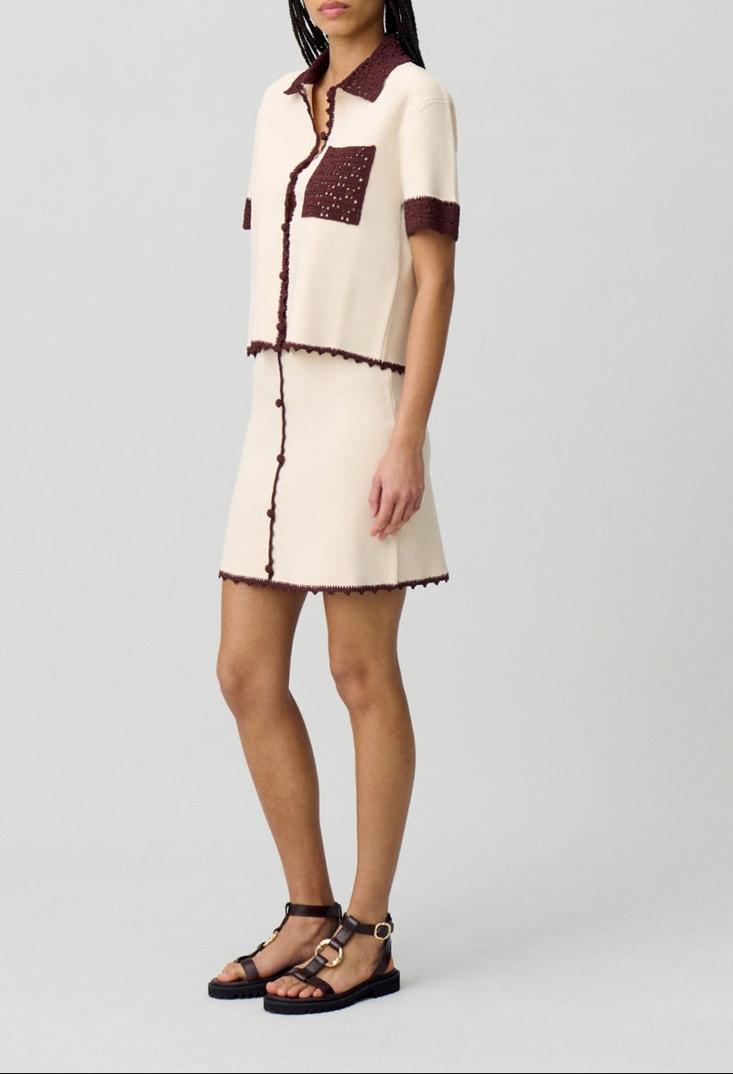 Mimi Ecru Skirt