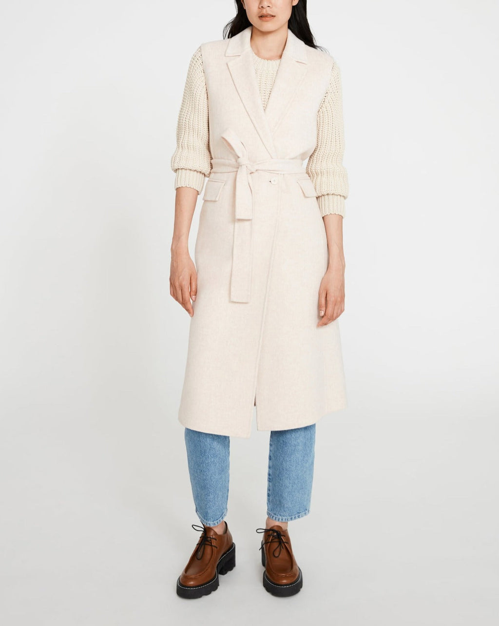 Claudie Pierlot - Manteau - Glycine - Vanille