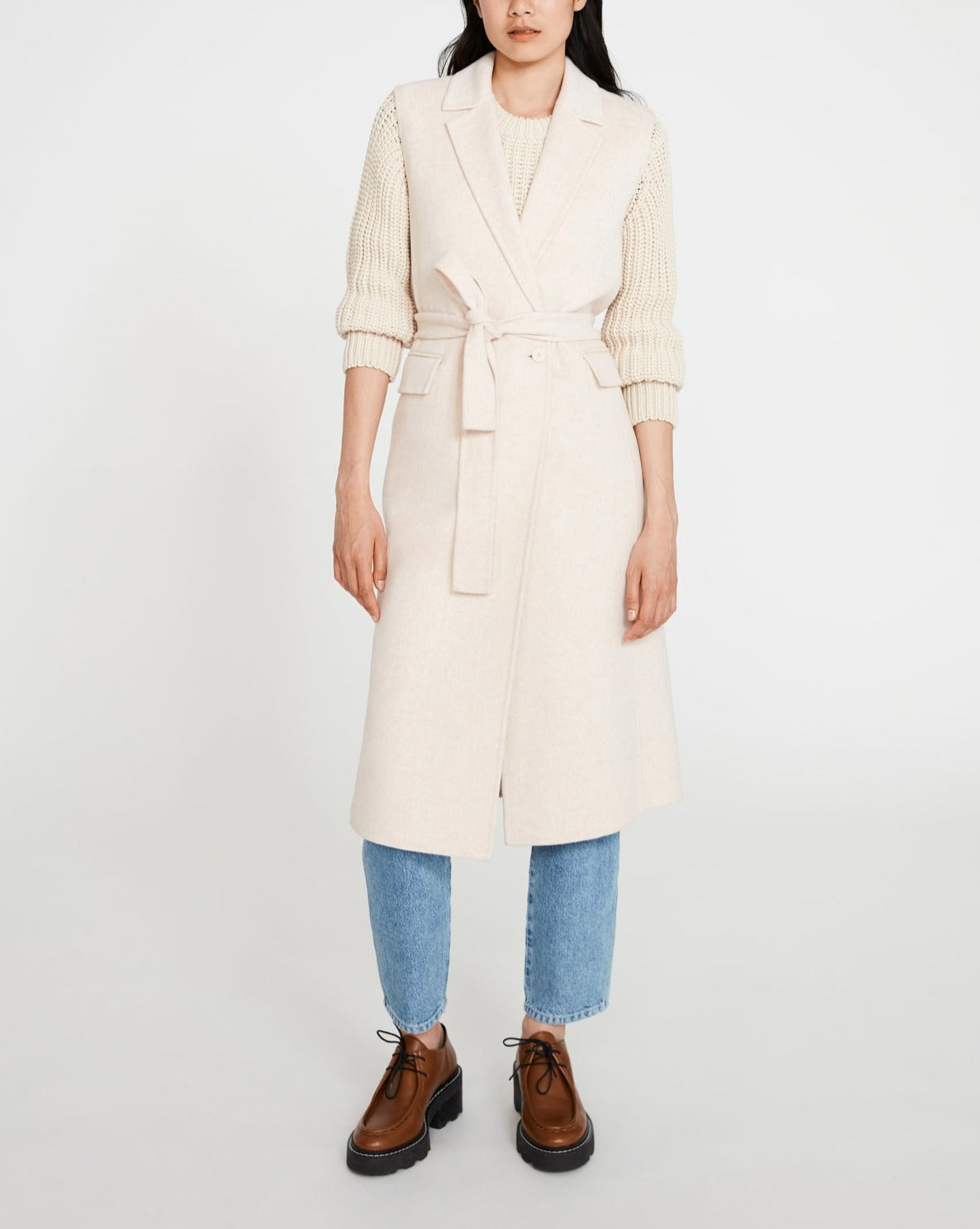 Claudie Pierlot - Manteau - Glycine - Vanille