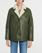 Claudie Pierlot - Piel de oveja - Fenda - Caqui