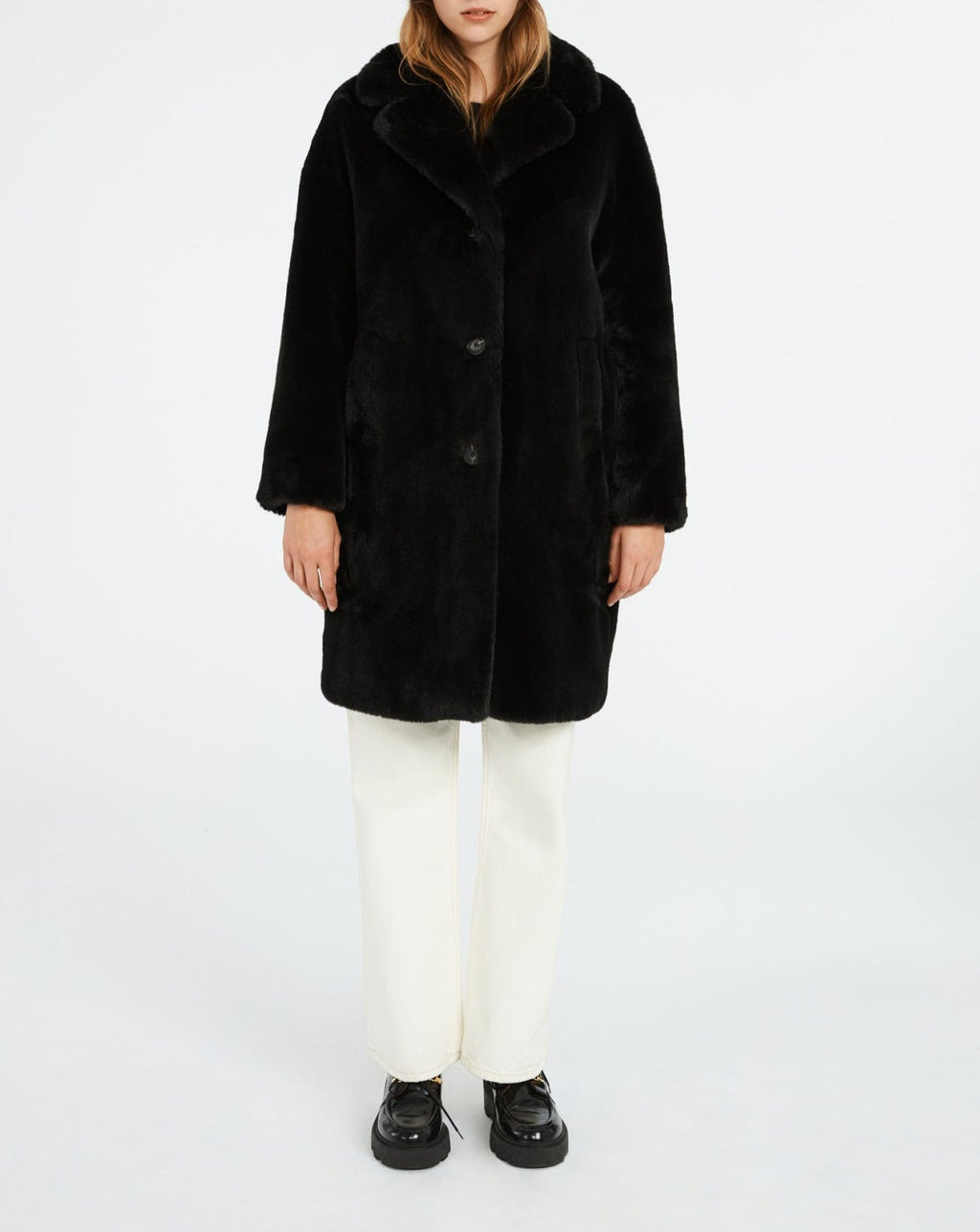 Claudie Pierlot - Fausse Fourrure - Frida - Noir