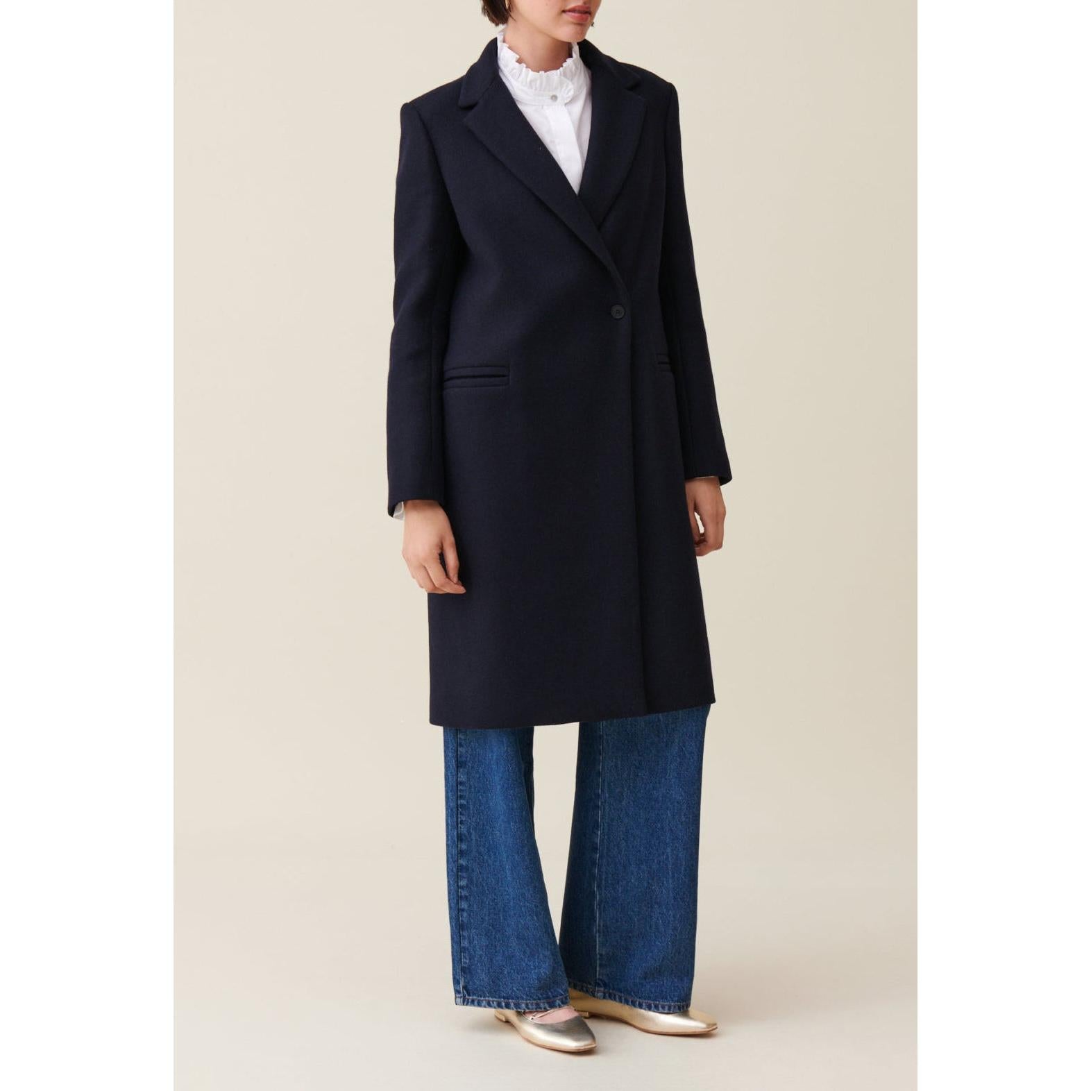Claudie Pierlot - Manteau Mi-Long Tailleur