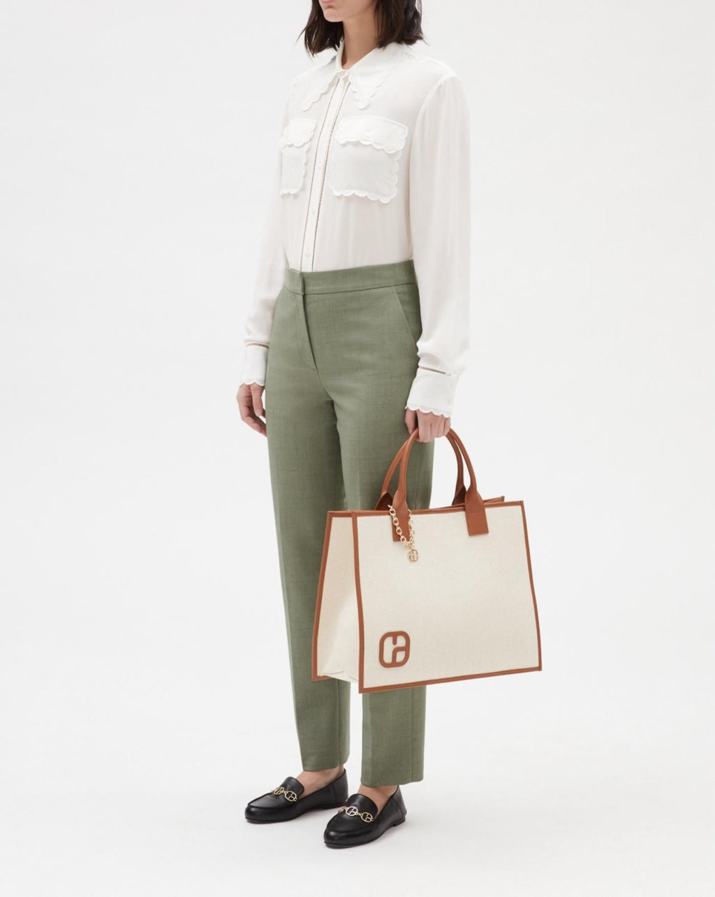 Claudie Pierlot - Pantalon - Parfum - Lichen