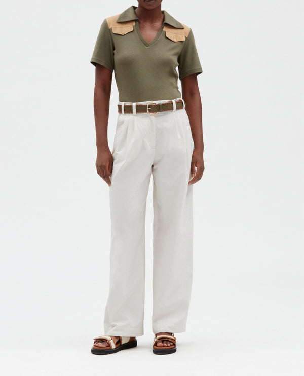 Claudie Pierlot - Trousers - Pearl - Ivory