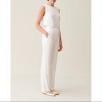 Pantalon Paillette Blanc