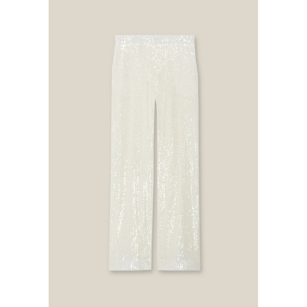 Pantalon Paillette Blanc