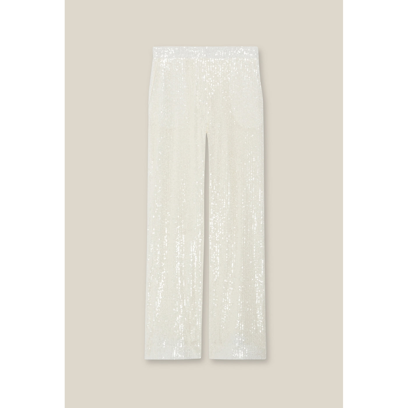 Pantalon Paillette Blanc
