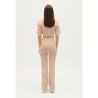 Straight-Leg Trousers with Ankle Slits