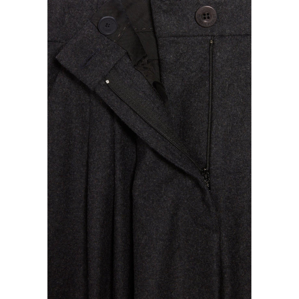 Pantalones anchos gris jaspeado