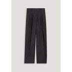 Pantalones anchos gris jaspeado