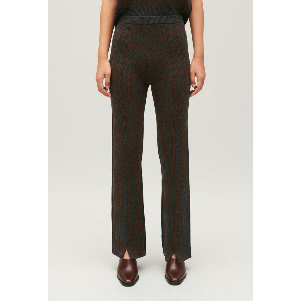 Pantalon Maille Rayée