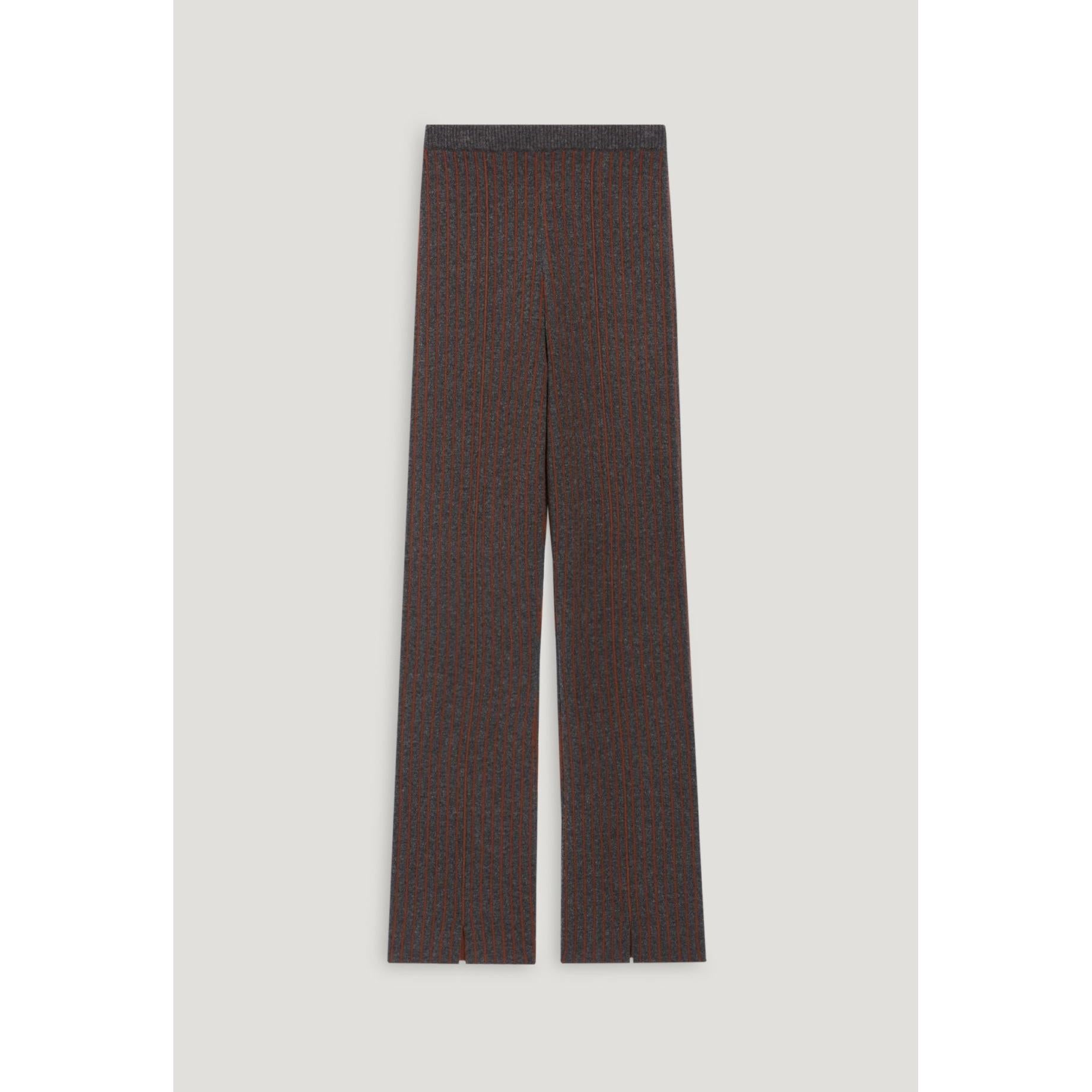 Pantalon Maille Rayée