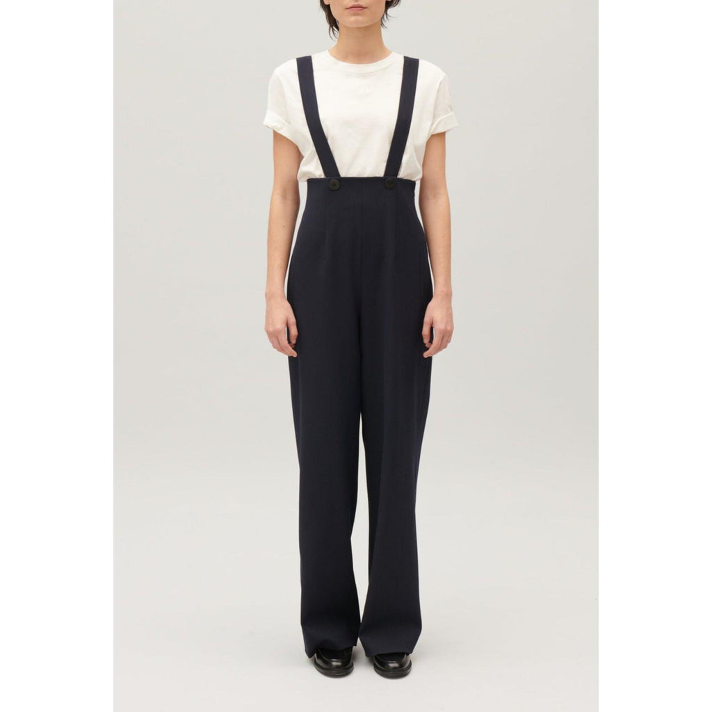 Pantalon Bretelles Marine