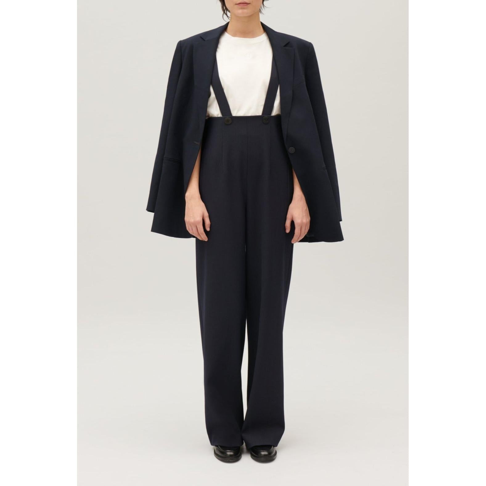 Pantalon Bretelles Marine