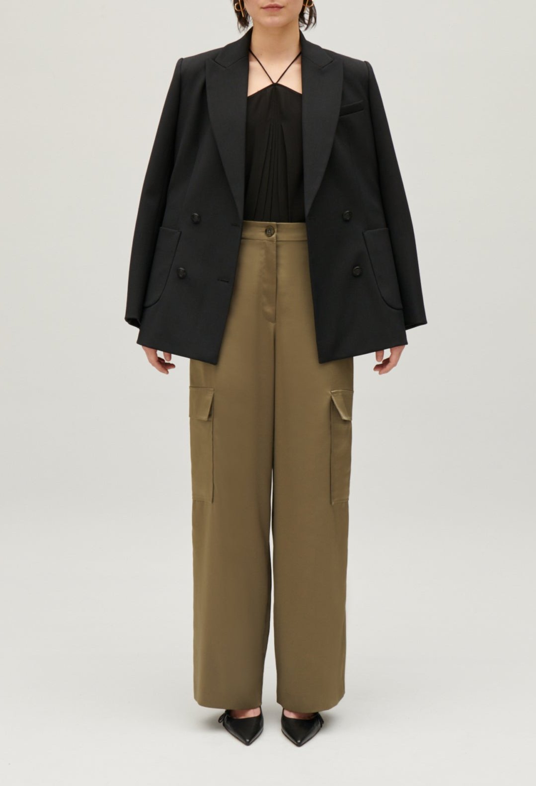 Claudie Pierlot - Pantalon - Palmesatin - Kaki