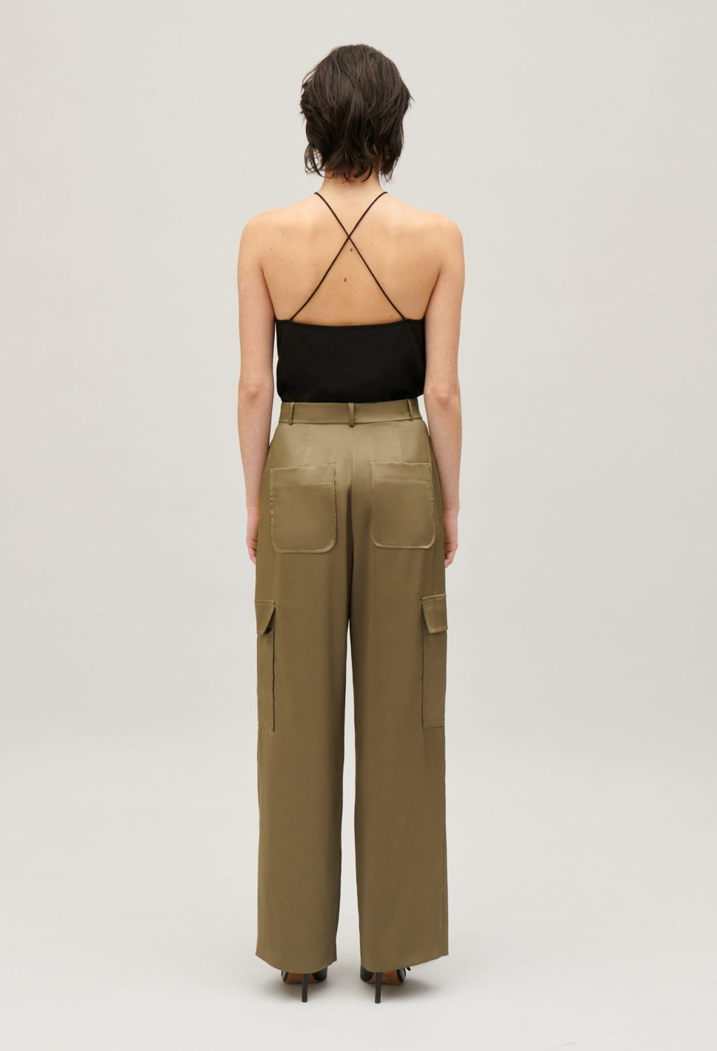 Claudie Pierlot - Pantalon - Palmesatin - Kaki