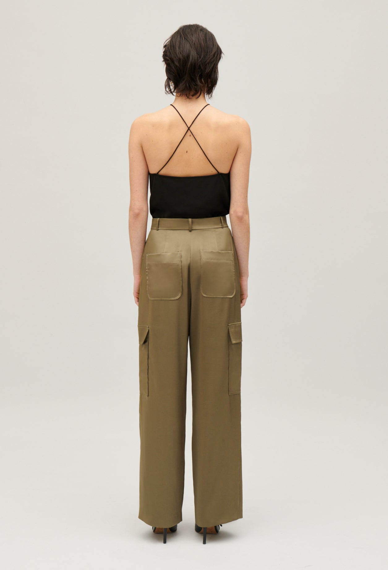 Claudie Pierlot - Pantalon - Palmesatin - Kaki