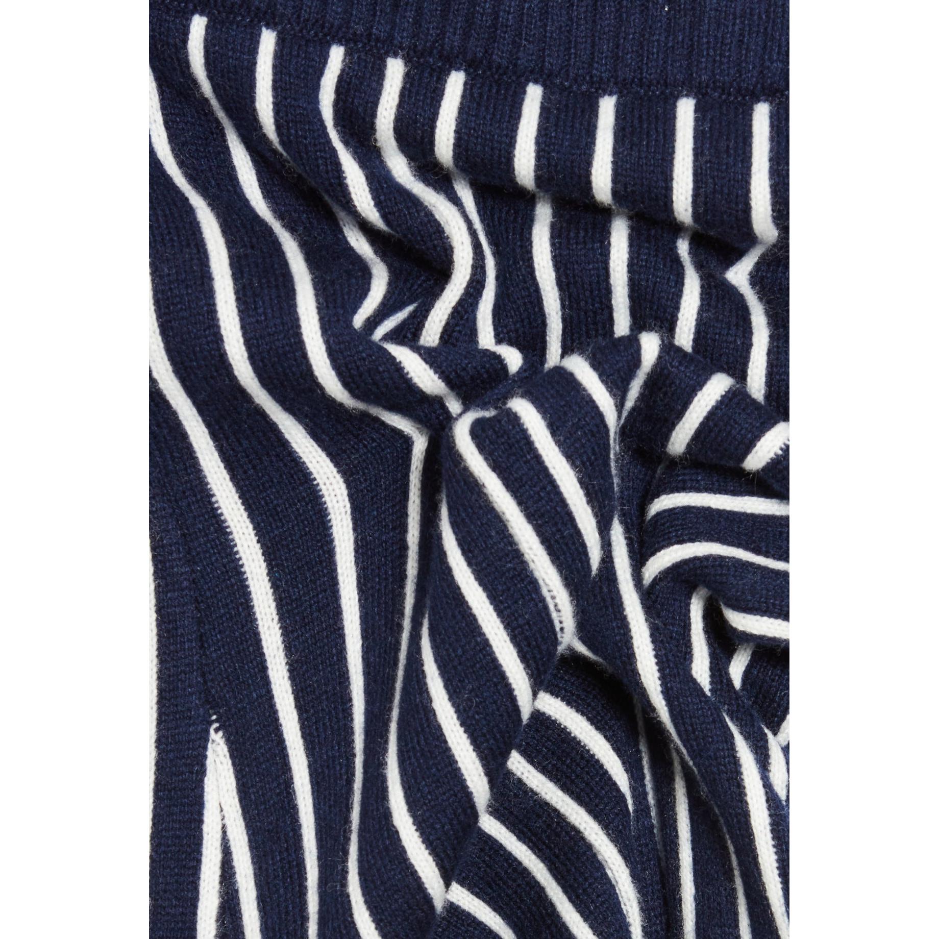 Pantalon Maille Rayures