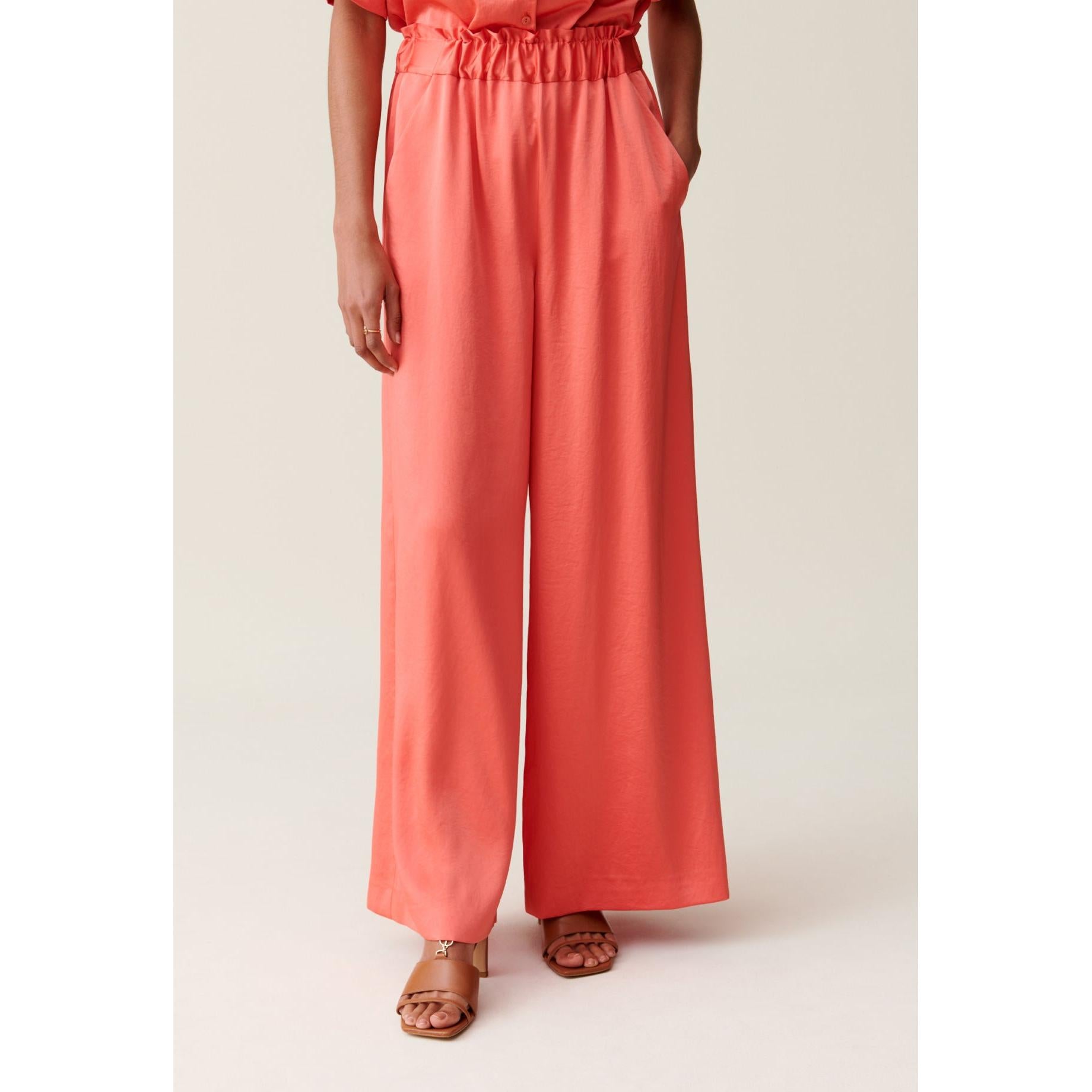 Pantalon Fluide Satiné