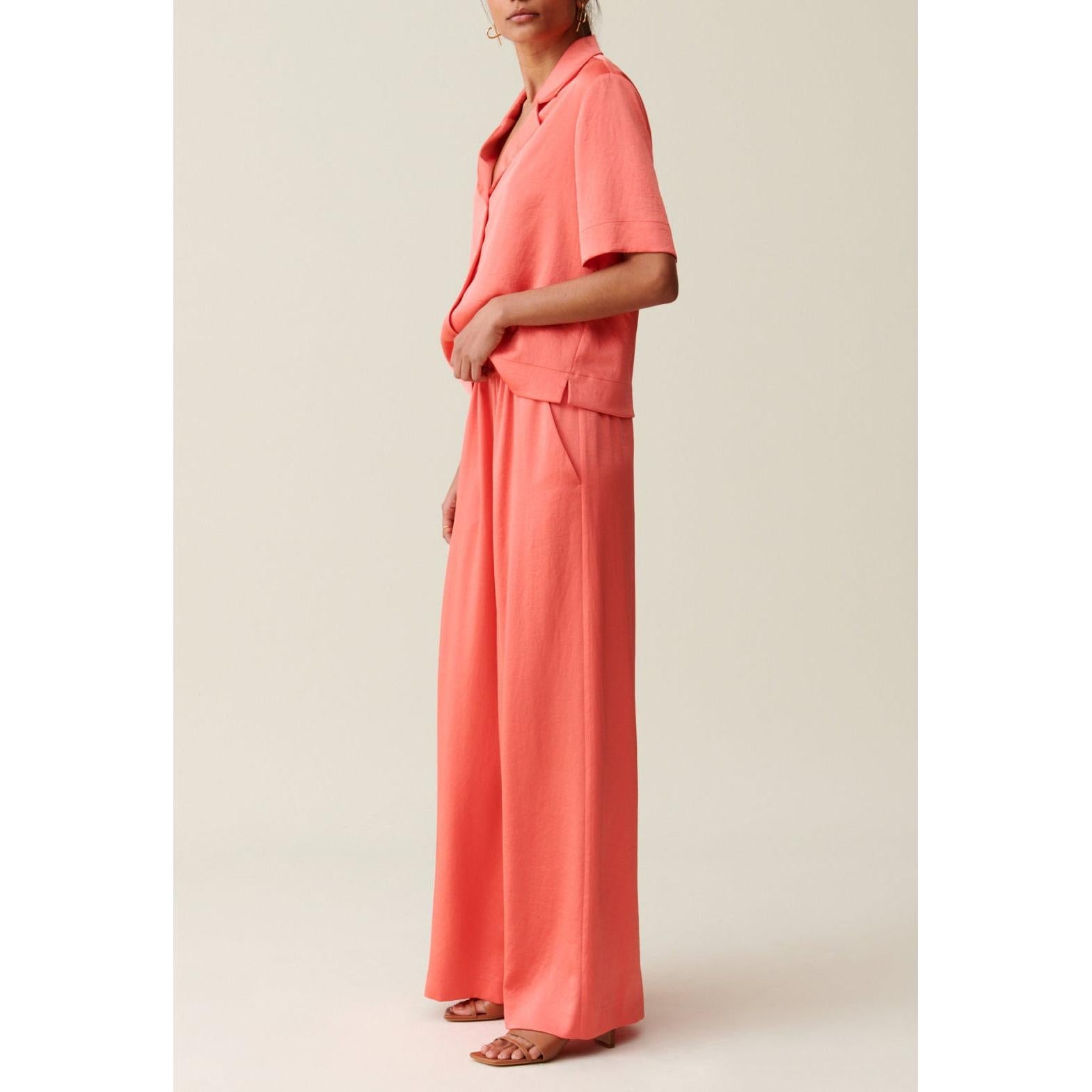 Pantalon Fluide Satiné