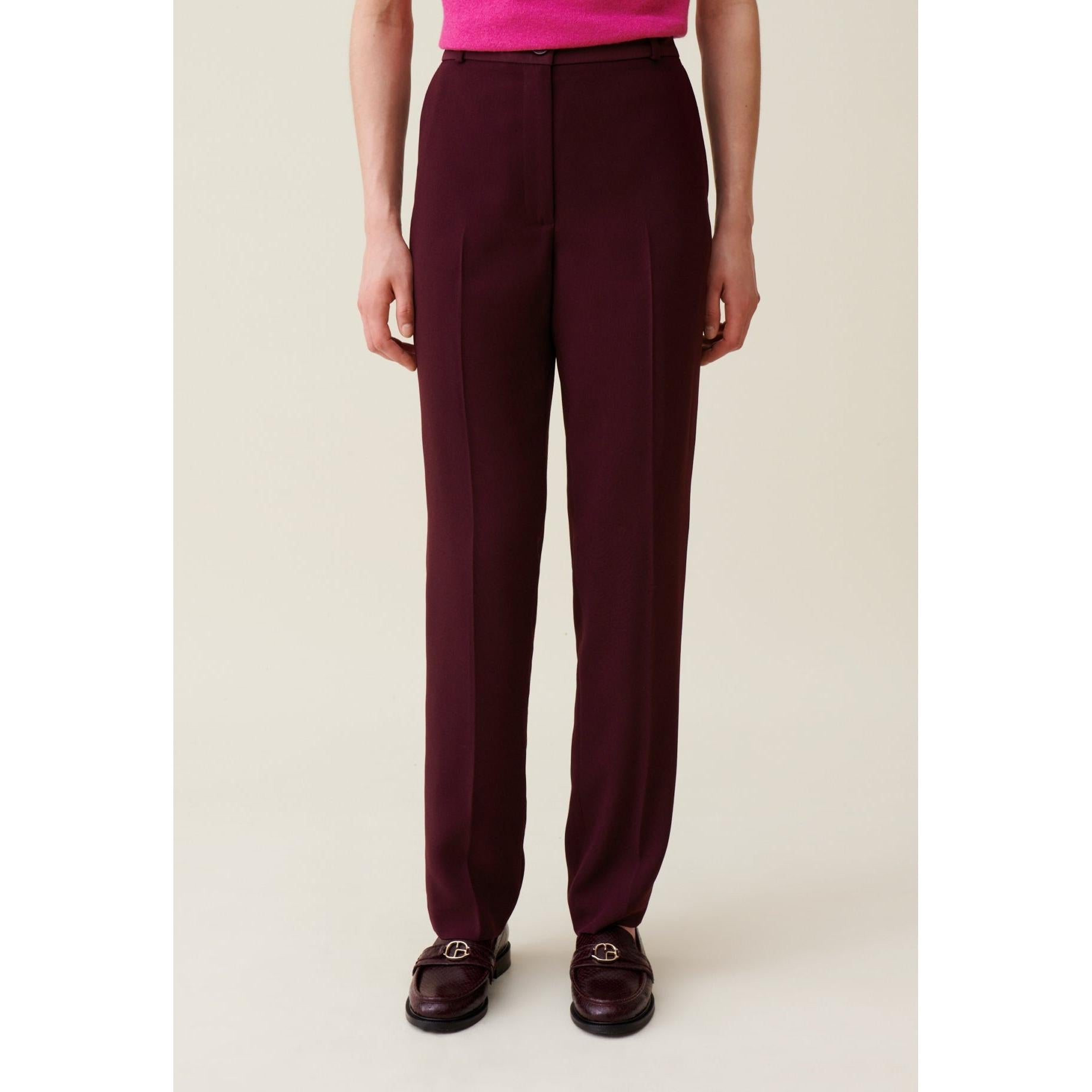 Pantalon Tailleur Coupe Cigarette