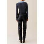 Pantalon Droit Cuir