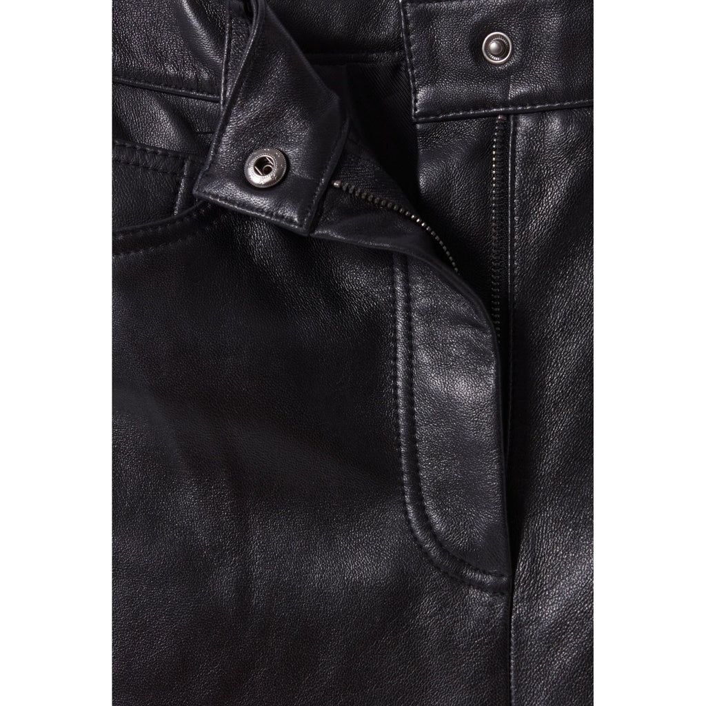 Pantalon Droit Cuir