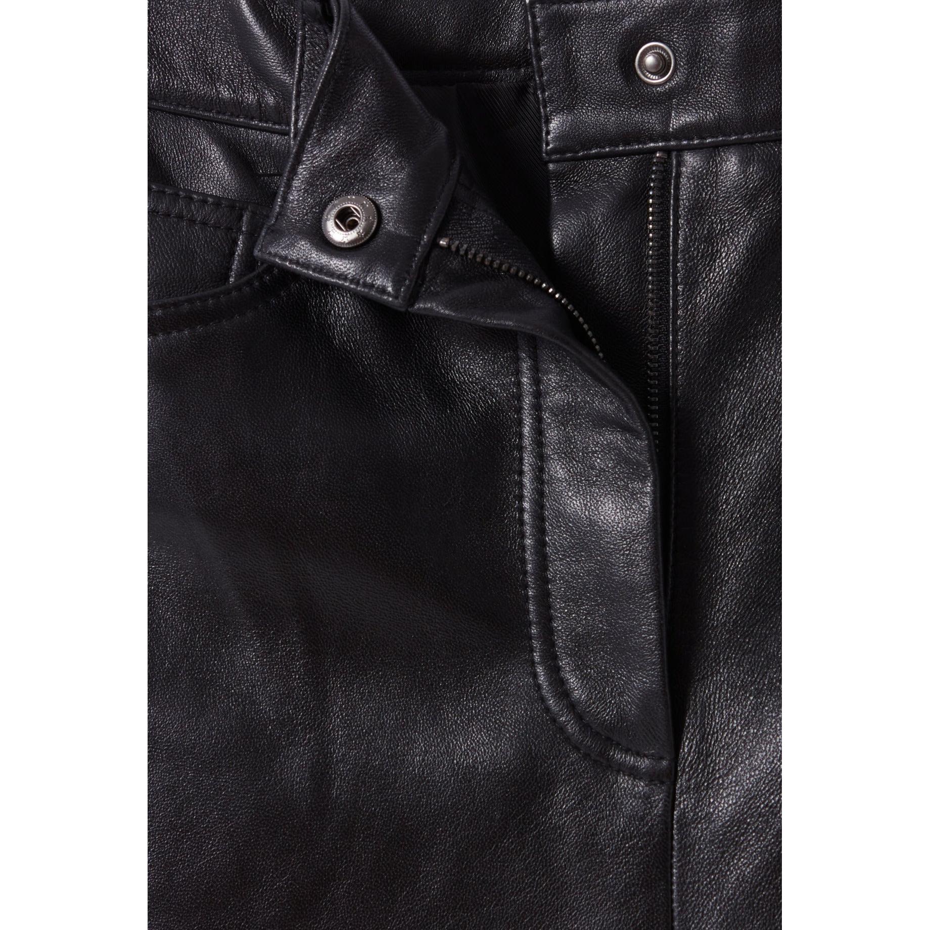 Pantalon Droit Cuir