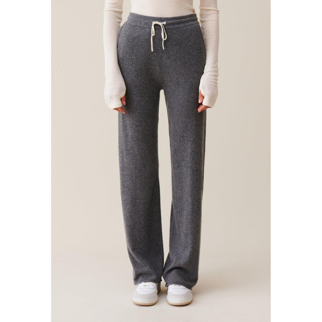 Pantalón Fluido De Cachemira Gris