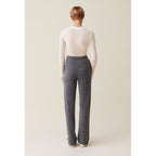 Pantalón Fluido De Cachemira Gris