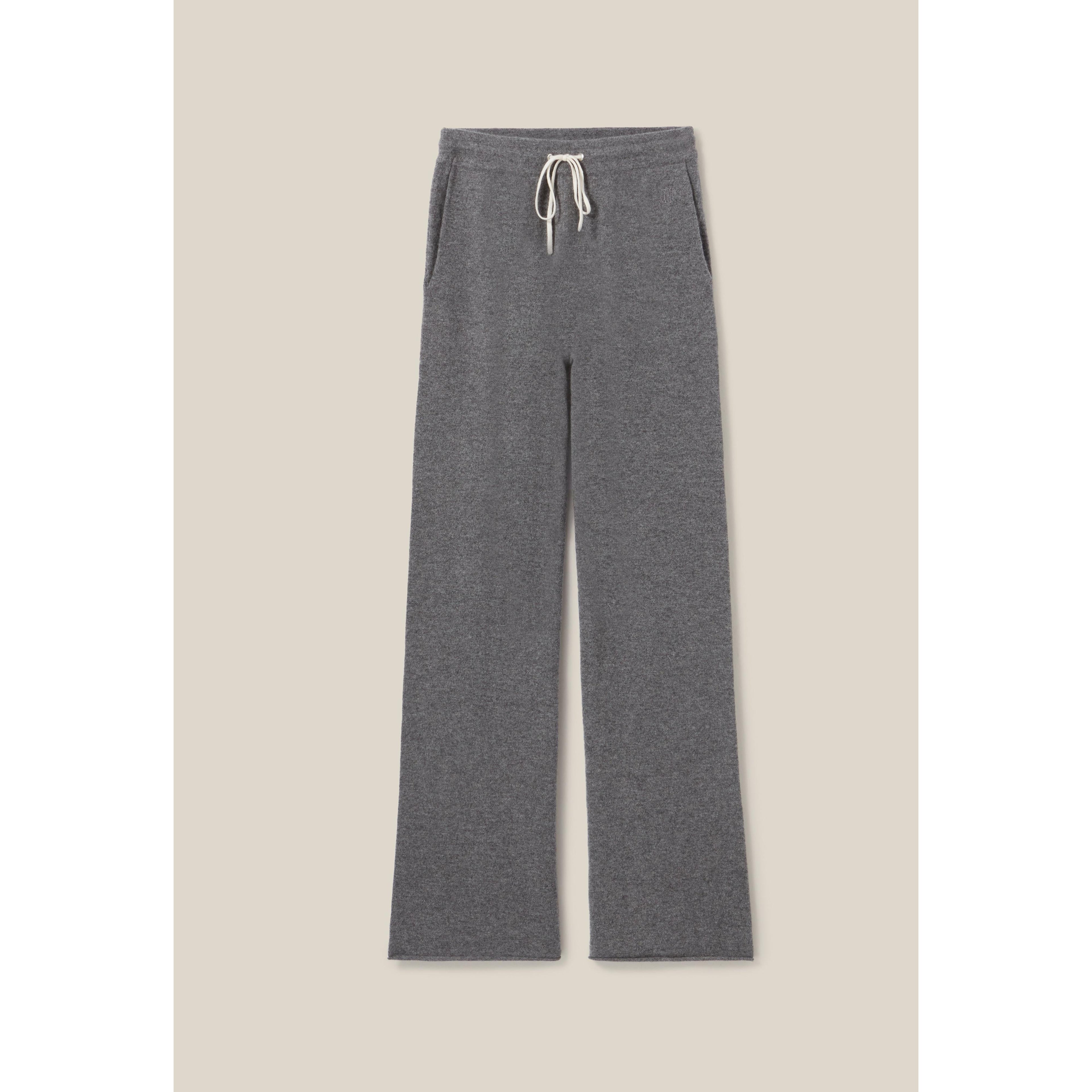 Pantalón Fluido De Cachemira Gris