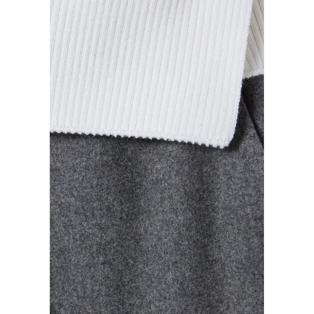 Straight-Leg Trousers with Contrasting Waistband