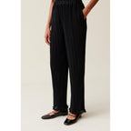 Pantalón Fluido Plisado con Volantes