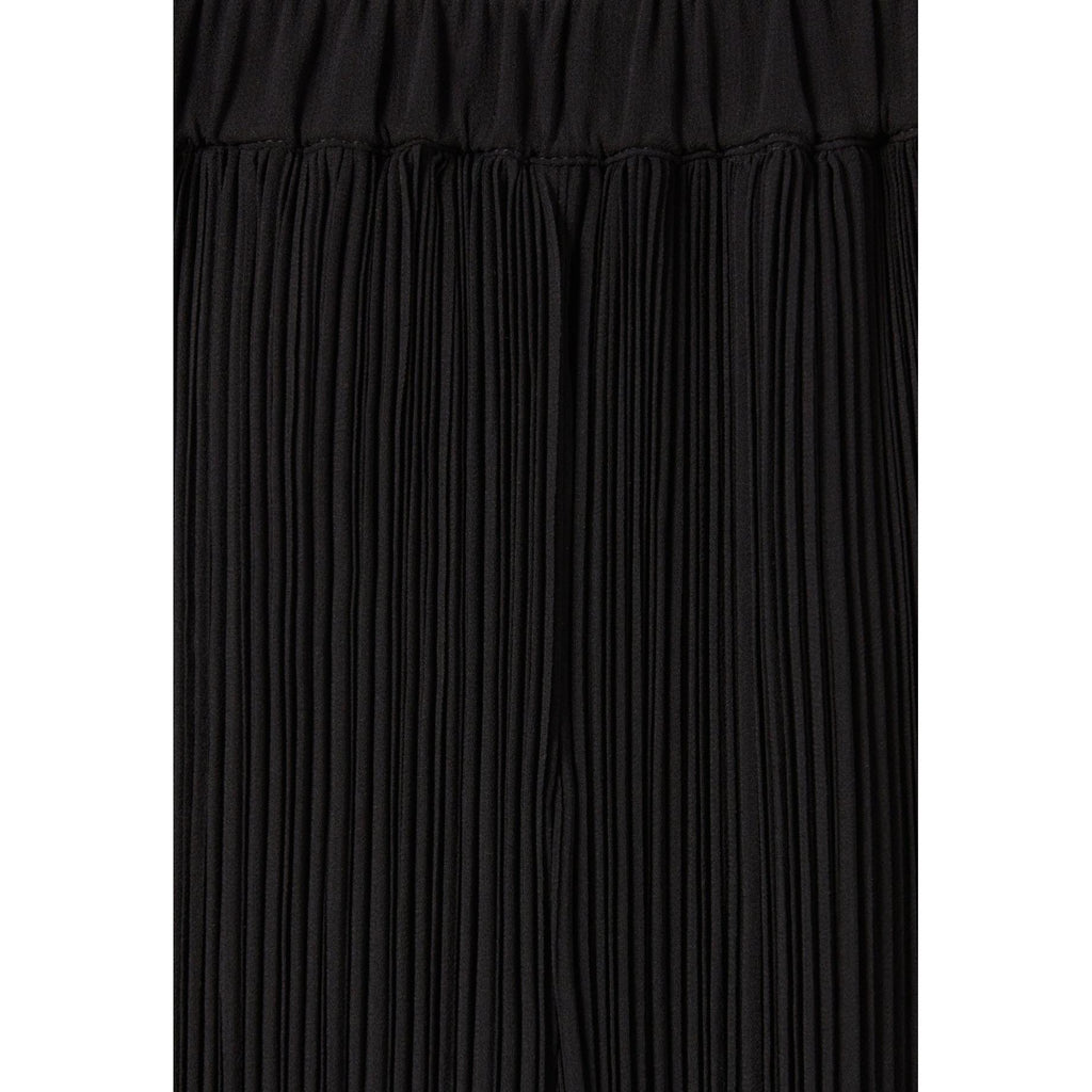 Pantalón Fluido Plisado con Volantes