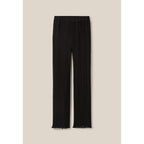 Pantalón Fluido Plisado con Volantes