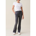 Gray Slim Fit Flare Pants
