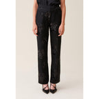 Claudie Pierlot - Pantalon Sequins Brodés Noir