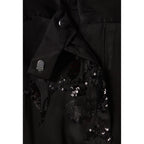 Pantalon Sequins Brodés Noir