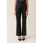 Pantalón Satinado Slim Recto Negro