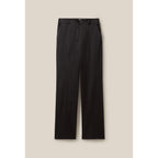 Pantalón Satinado Slim Recto Negro