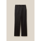 Claudie Pierlot - Black Slim Straight Satin Trousers