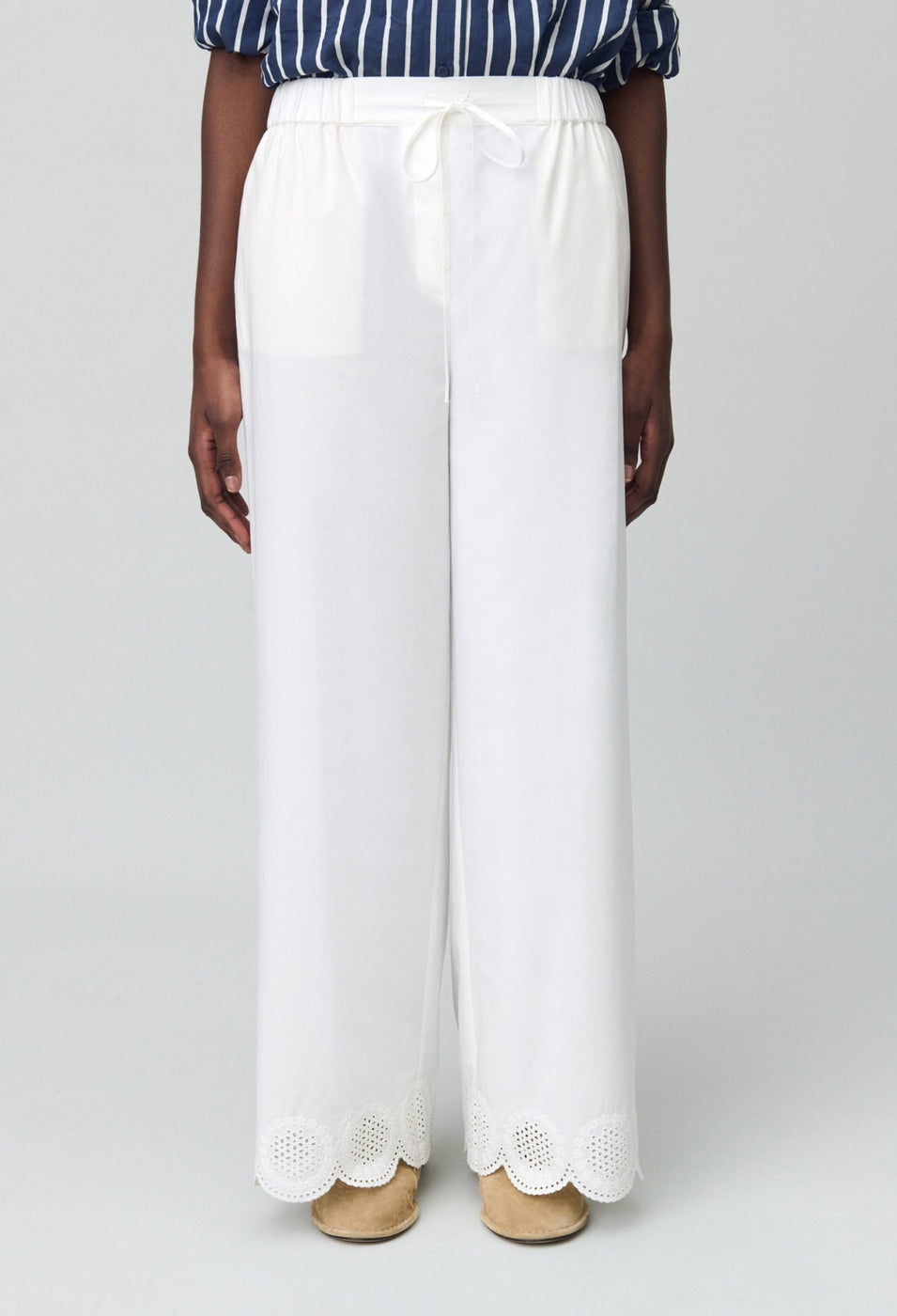 Pistabrode Ecru Trousers