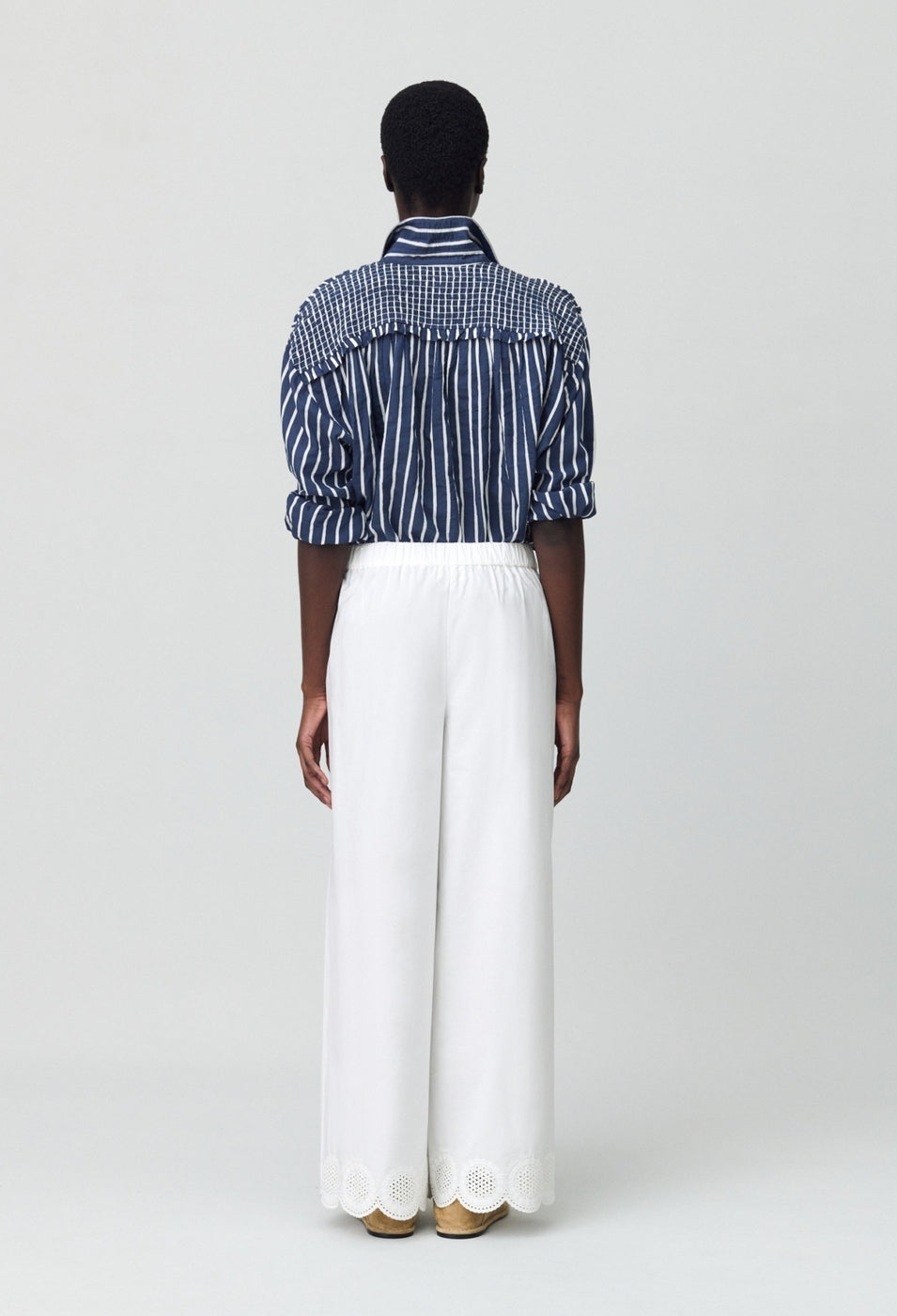 Pistabrode Ecru Trousers