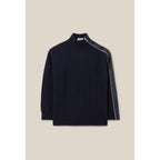 Claudie Pierlot - Pull Col Montant Zippé Bleu Marine