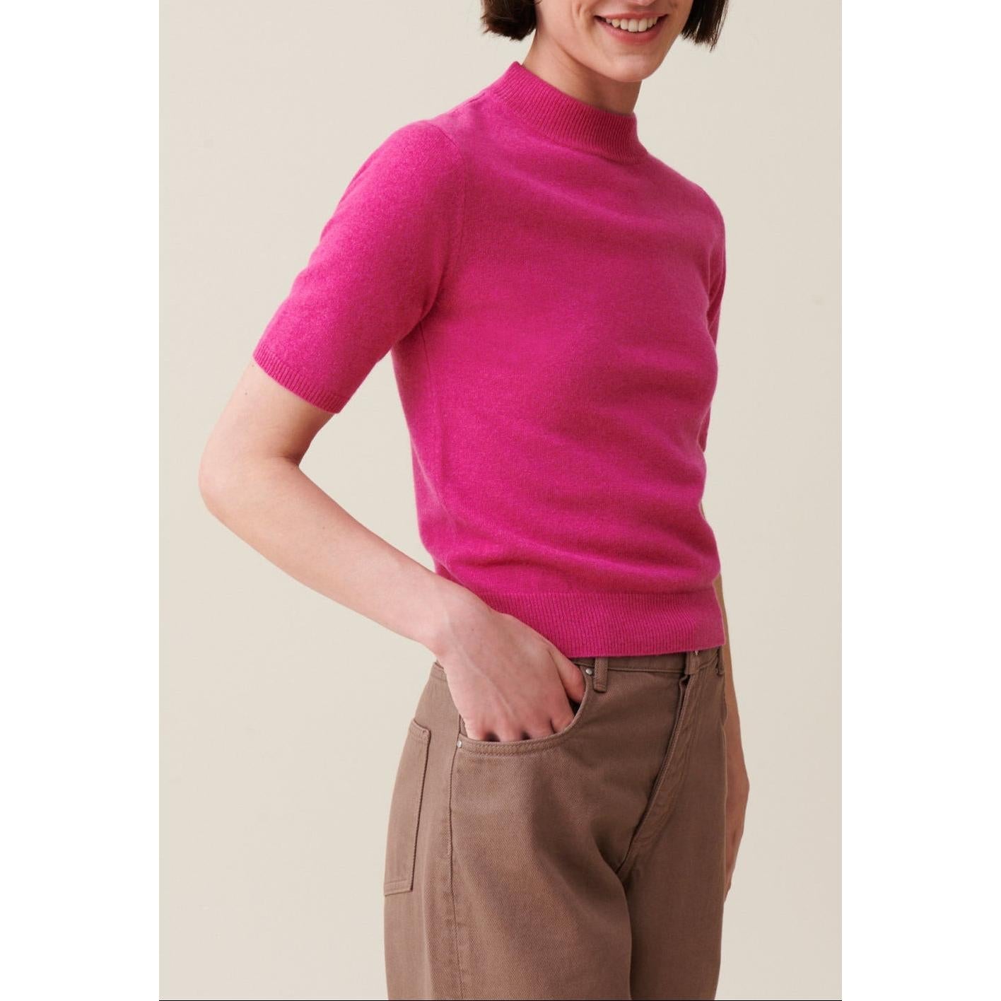 High Collar Wool Sweater