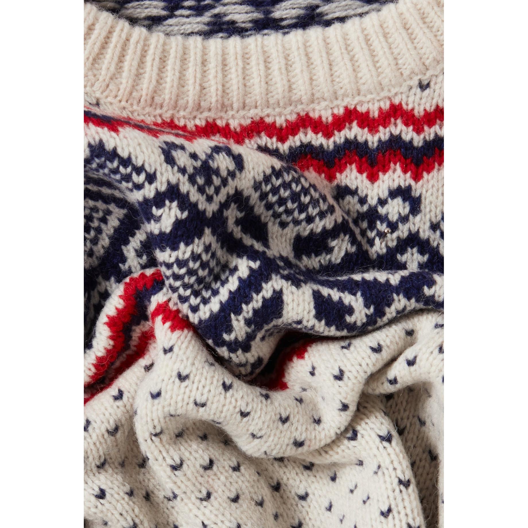Pull Maille Motifs Col Rond