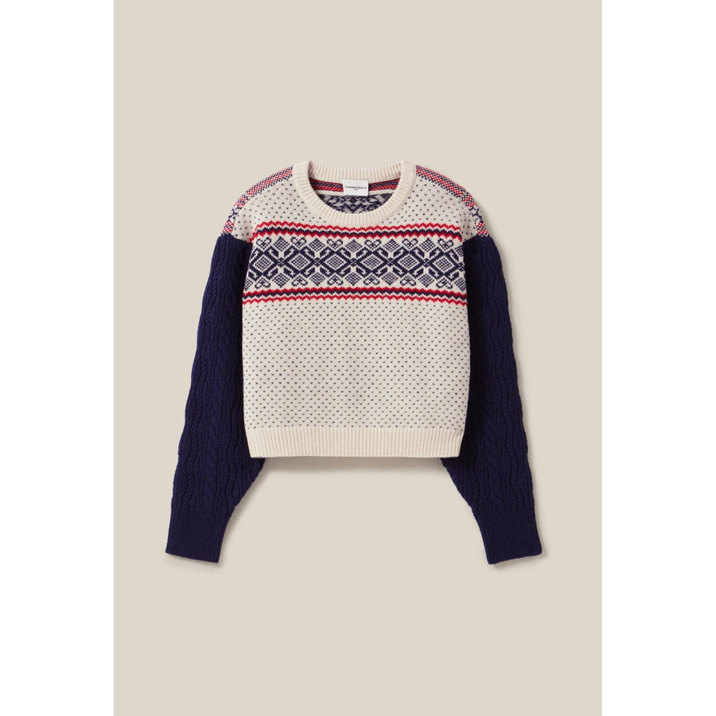 Claudie Pierlot - Pull Maille Motifs Col Rond
