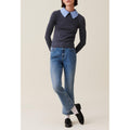 Claudie Pierlot - Pull Laine Col Chemise Amovible